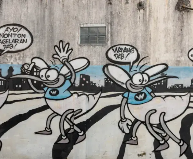 Mosquito graffiti street art
