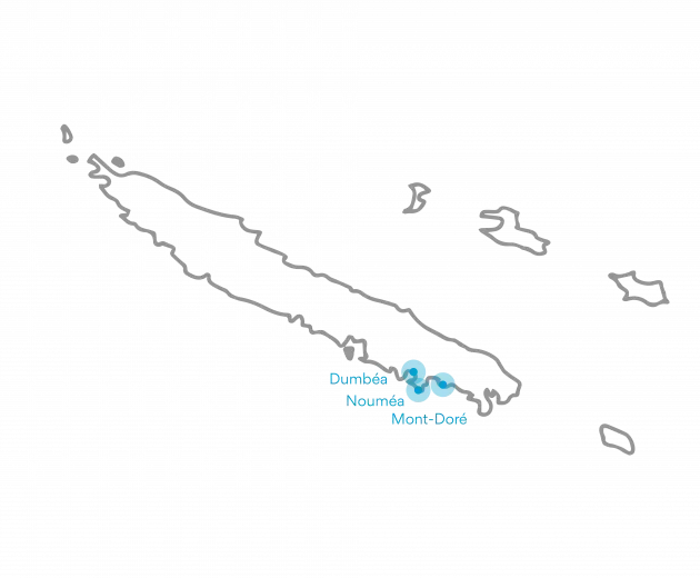 Carte de la Nouvelle-Calédonie