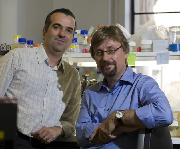 Luciano Moreira avec Scott O'Neill du World Mosquito Program