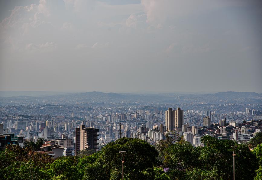 La ligne d'horizon de Belo Horizonte, Brésil