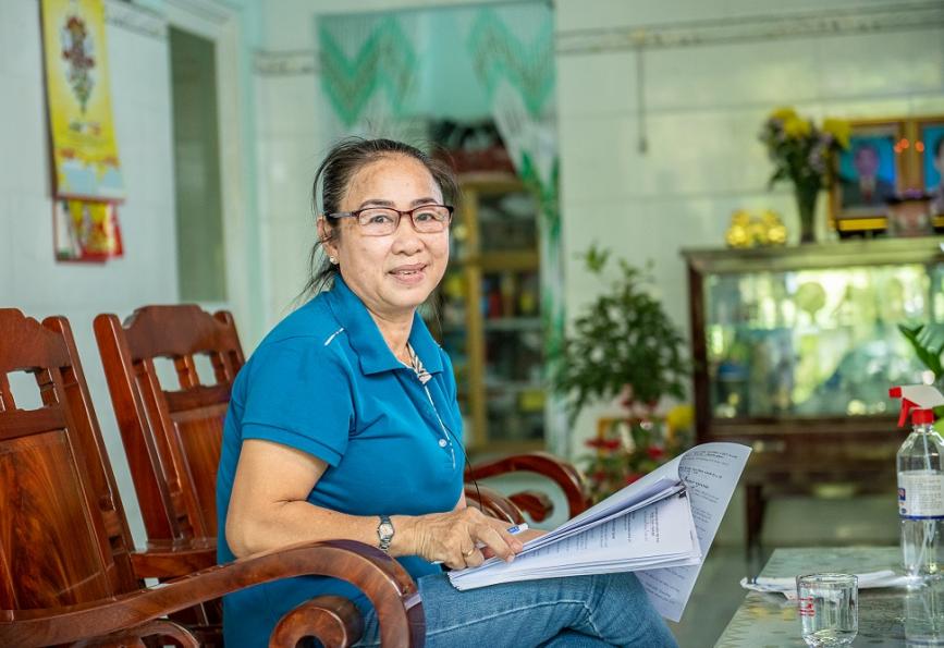 Nguyen Thi Thanh Nga, promotrice de santé communautaire à Thu Dau Mot, Vietnam