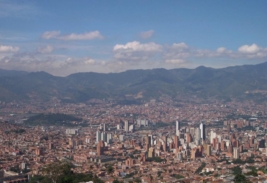 Medellin Colombia vue aérienne